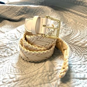 J. Crew leather braided belt